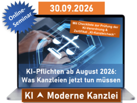 KI-Pflichten ab August 2026 – was Kanzleien jetzt tun müssen