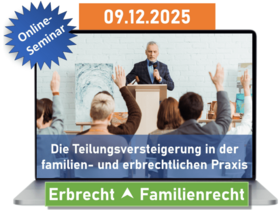 Online-Seminar: Teilungsversteigerung