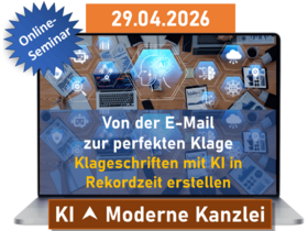 Effiziente Klageerstellung mit KI – Klageschriften mit KI in Rekordzeit erstellen